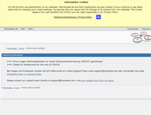 Tablet Screenshot of forum.mikrokopter.com